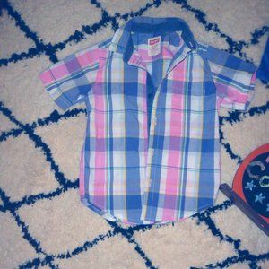 2/$9Wranglers Kids Short Sleeve Button Up